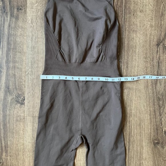 NEW Free People Good Karma High neck Workout Onsie Brown M/L - Picture 7 of 15